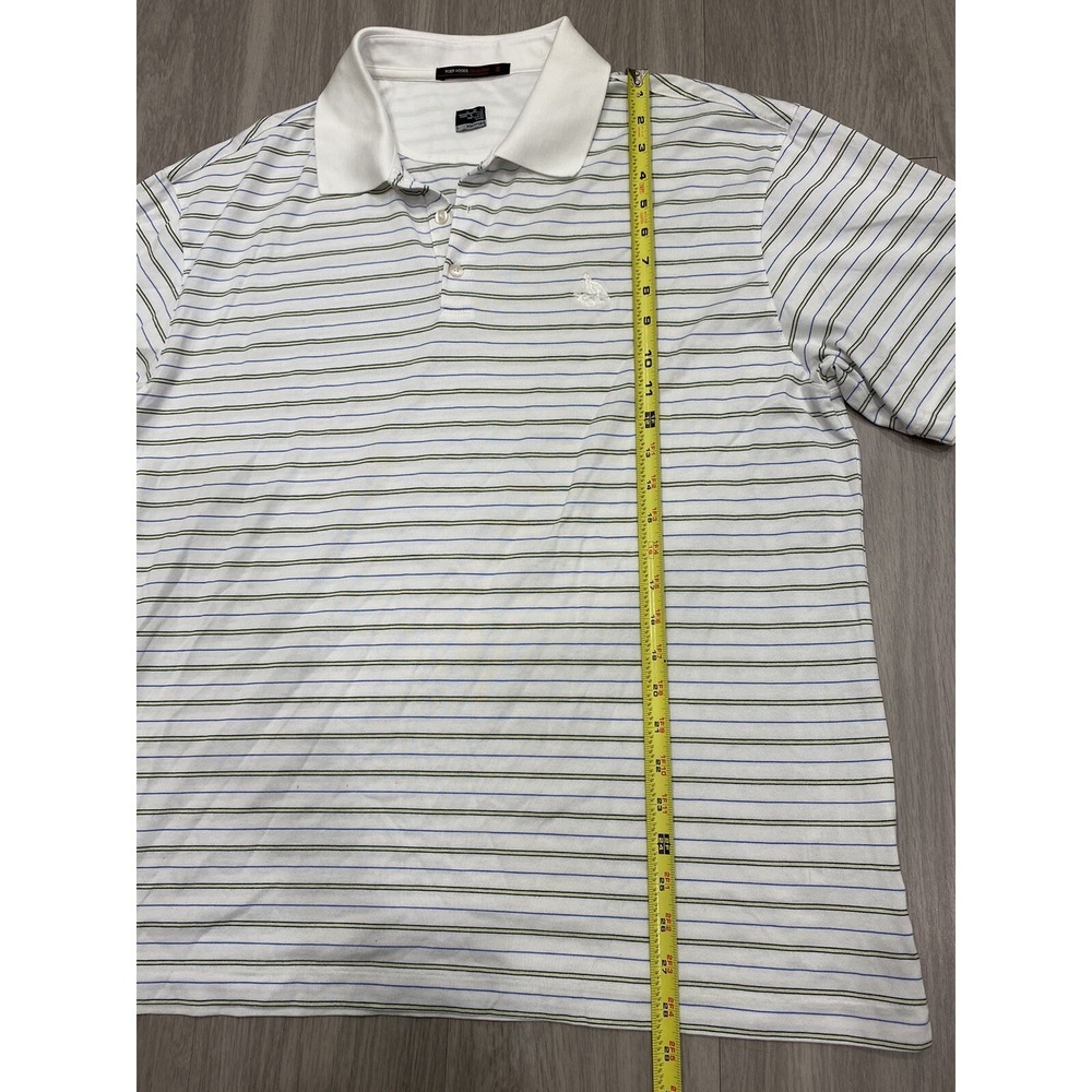 Tiger Woods Collection Polo Men's‎ White/Striped Used XL - Picture 3 of 7
